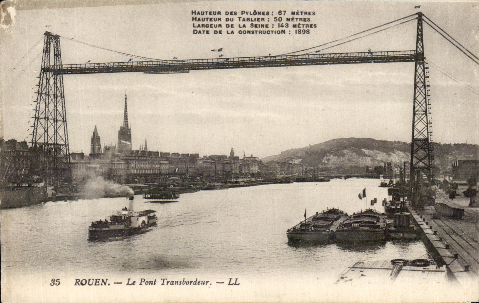 CPA Rouen the Transporter bridge