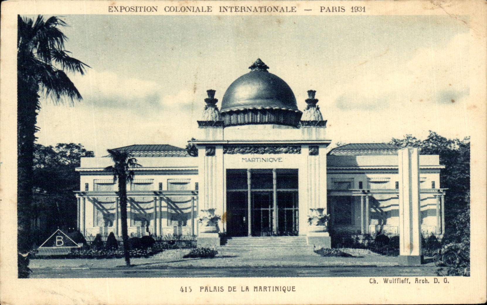 CPA Fair Colonial Interanationale Paris 1931 Palates Of Martinique