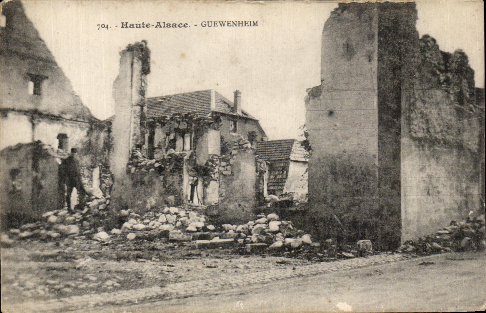 CPA High Alsace Guewenheim Militaria