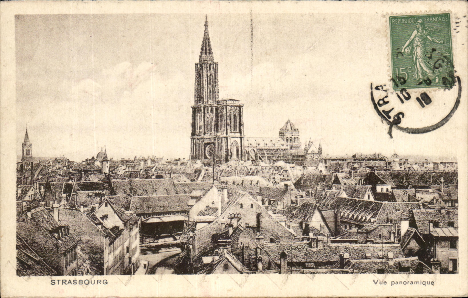 CPA Strasbourg Panoramic View
