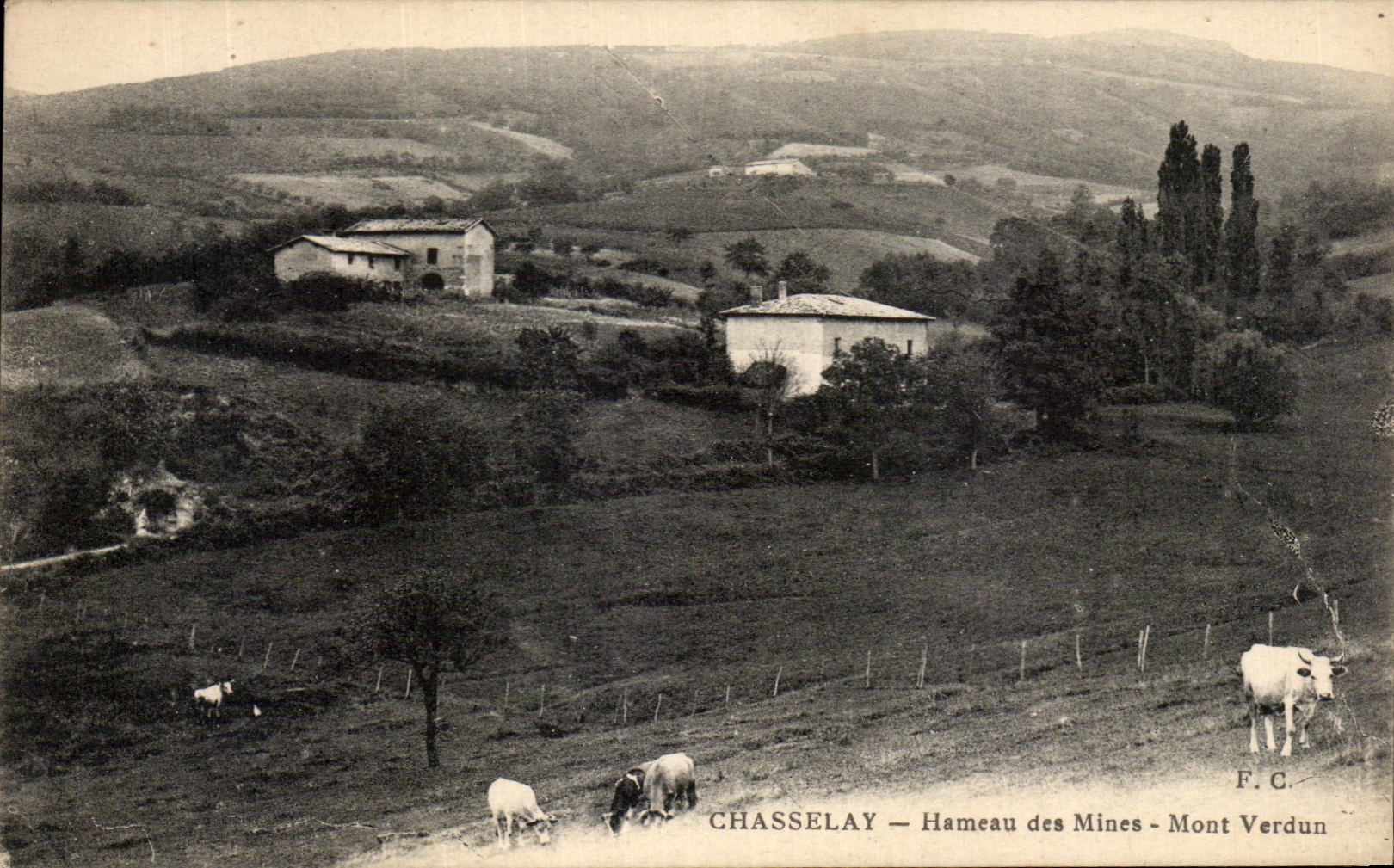 CPA Chasselay Hamlet of the Mines Verdun Mount