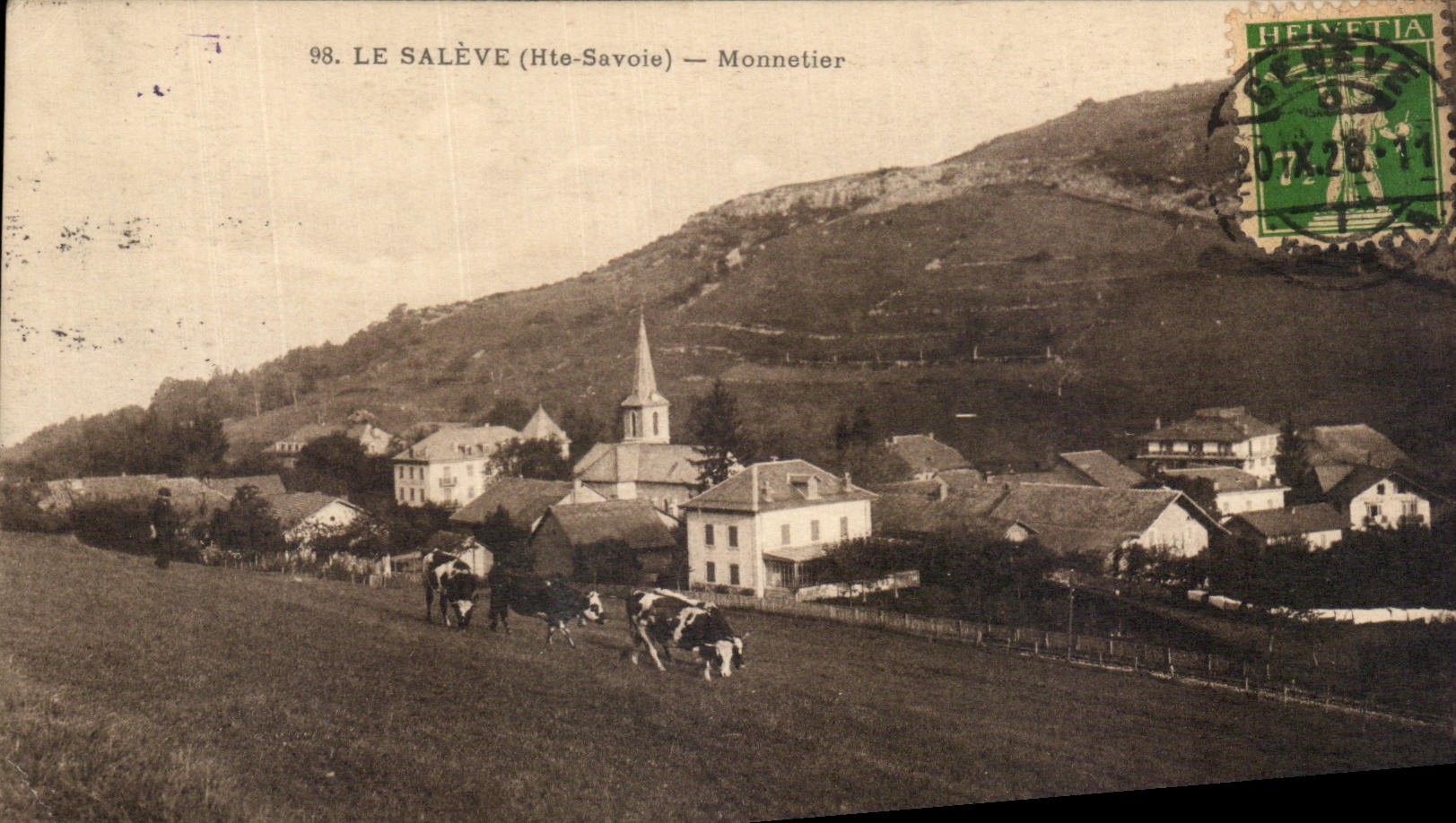 CPA Saleve Monnetier Cows