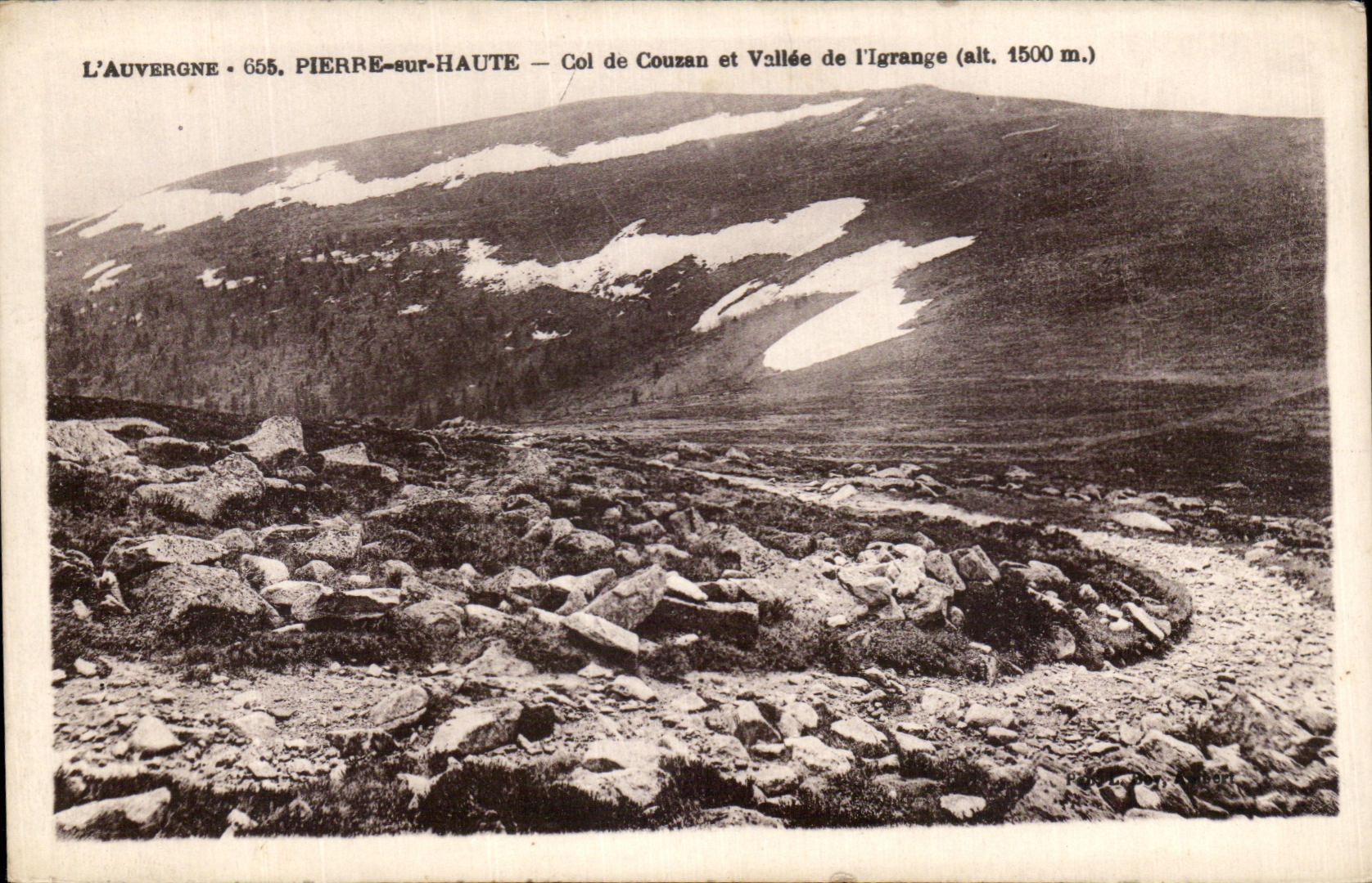 CPA Auvergne Pierre on High Collar of Couzan and Vallee of I' Igrange