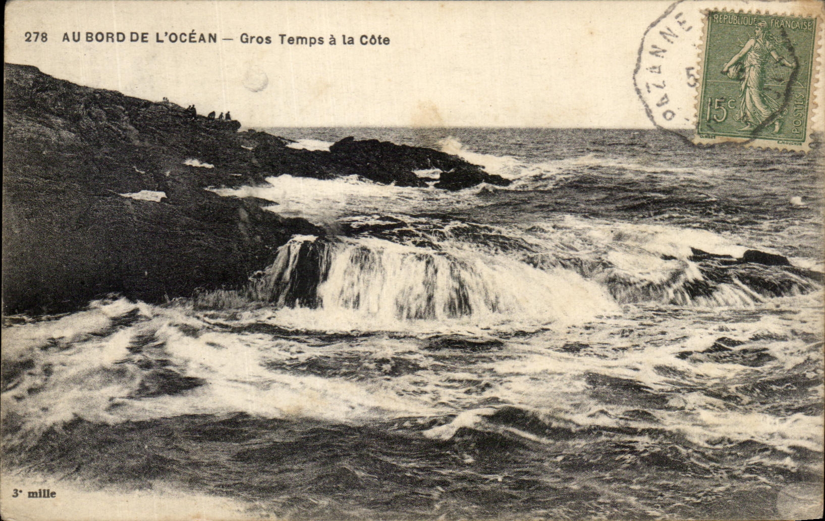 CPA en el borde del tiempo pesado del oceano con la dimension