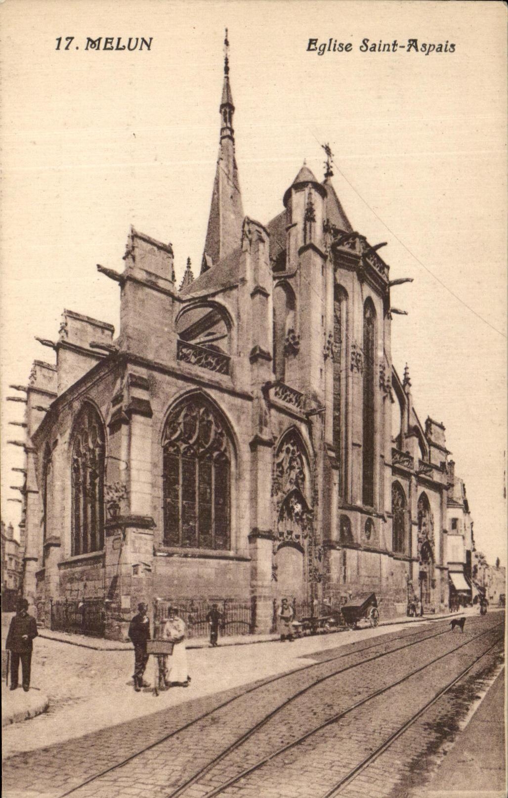 Santo Aspais de la iglesia de CPA Melun
