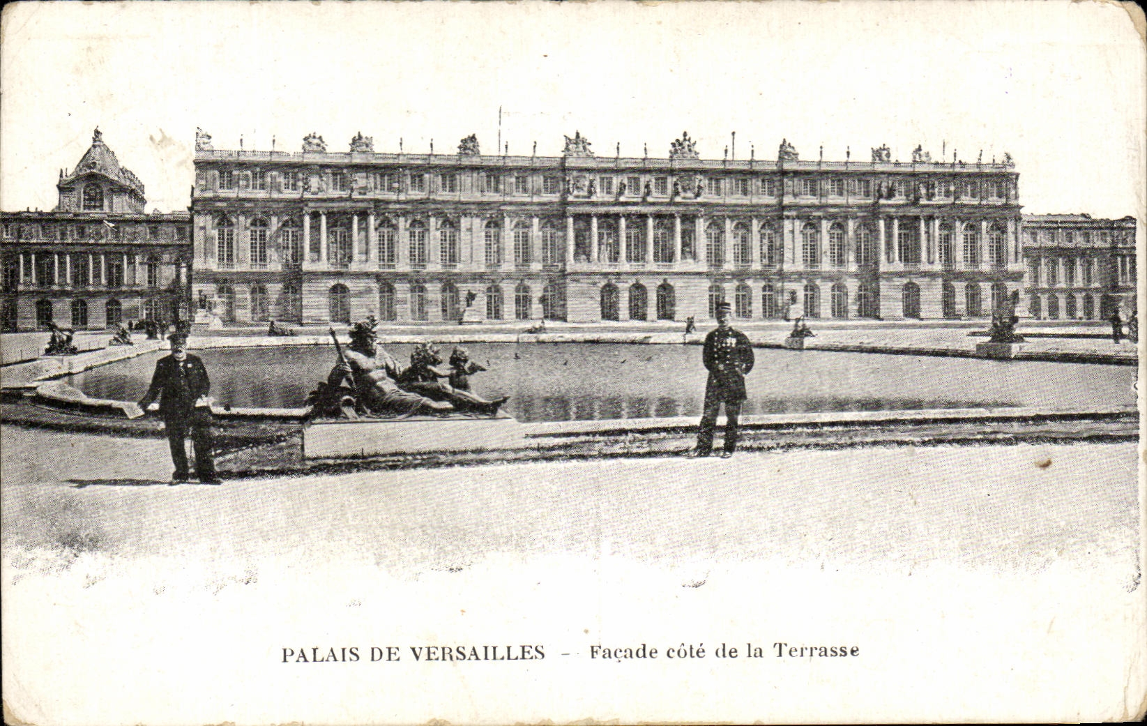 CPA Palais de Versailles facade cote de la Terrasse