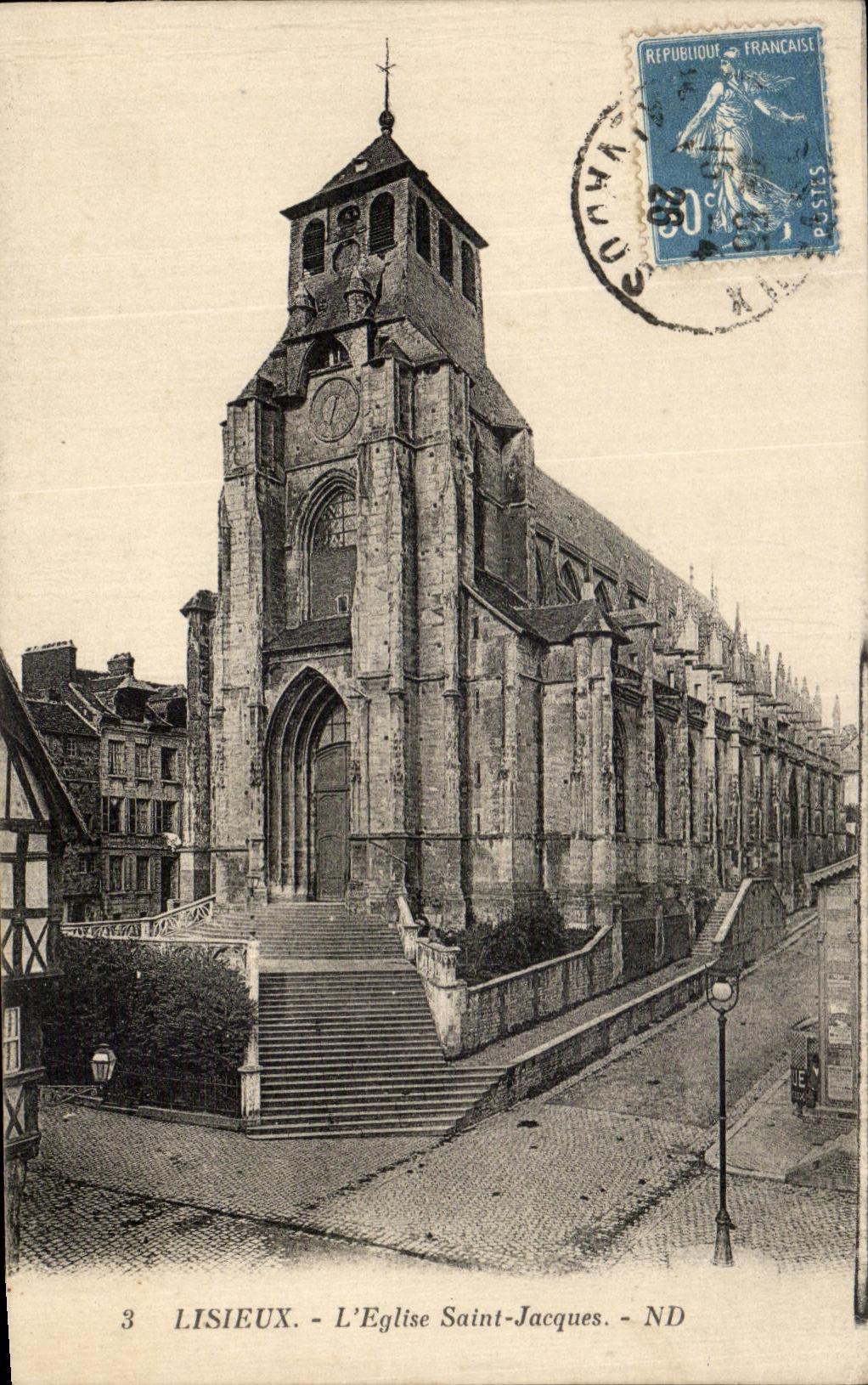 CPA Lisieux the Church Saint Jacques