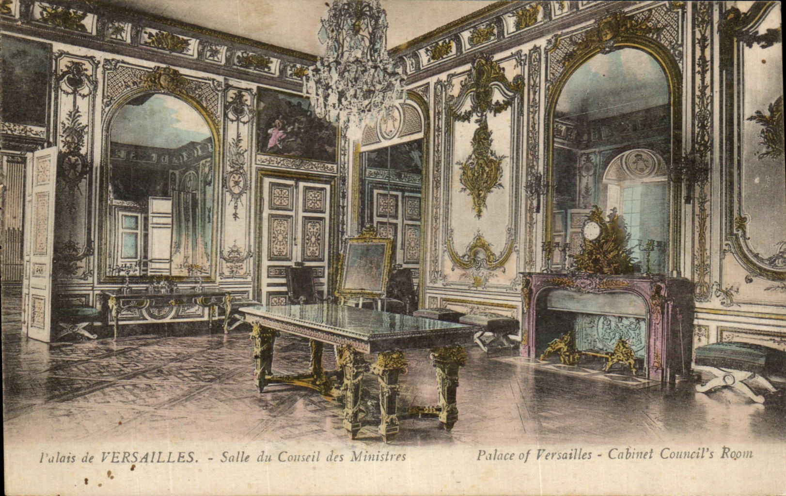 CPA Palais De Versailles Salle Du Couseil Des Ministres 