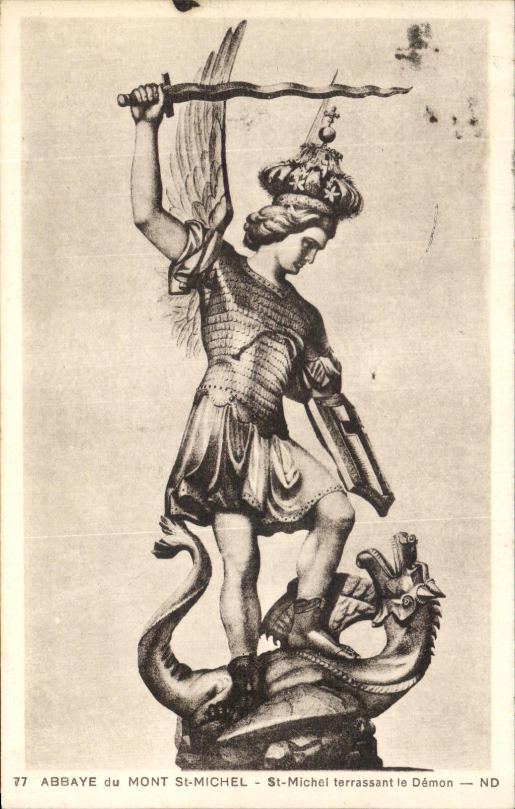 CPA Abbey of the Mount St Michel St Michel embanking the demon