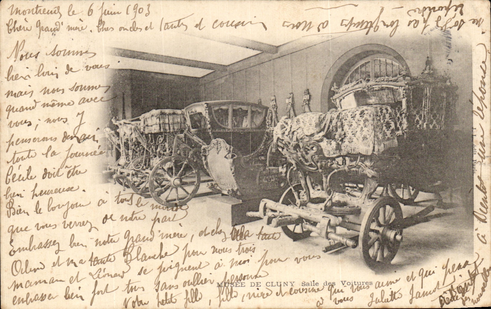 CPA Museum of Cluny Room of the Paris cars