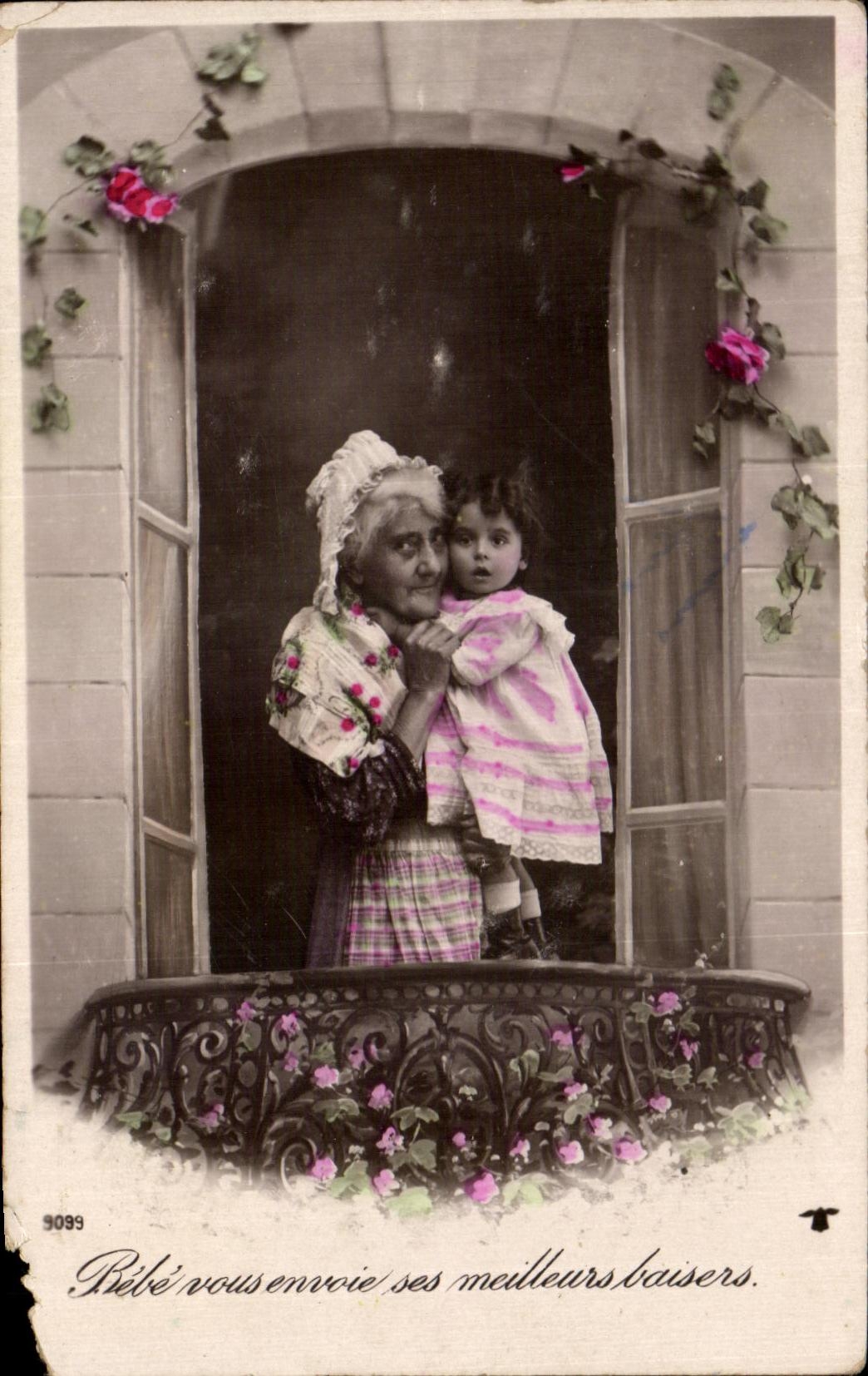 Madre y nino grandes de la fantasia de CPA