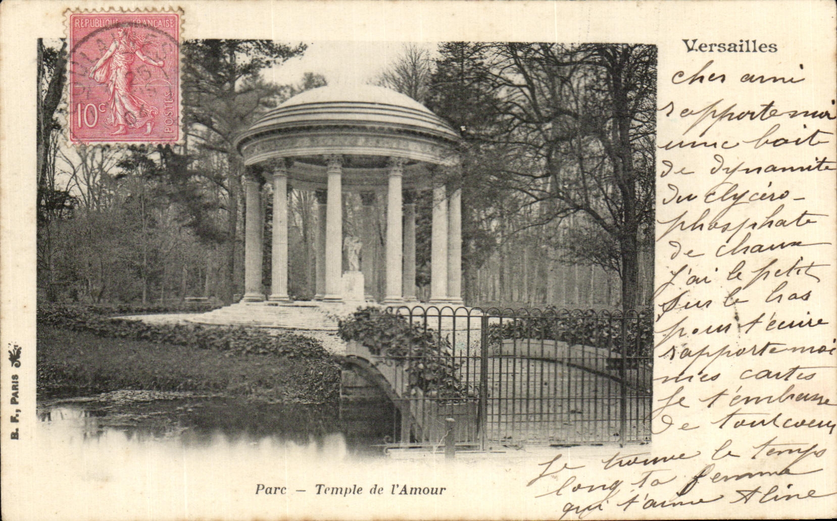 CPA Parc Temple de L'Amour Versailles
