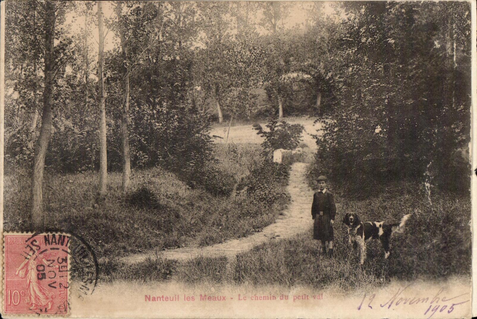 CPA Nanteuil Meaux the Way of the small valley