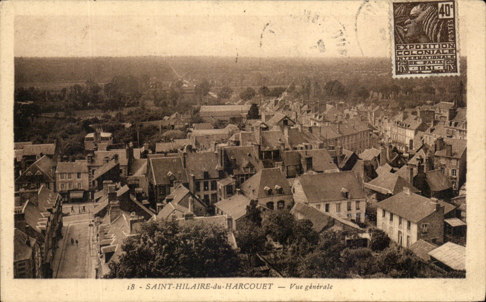 CPA Saint Hilaire Of Harcouet View