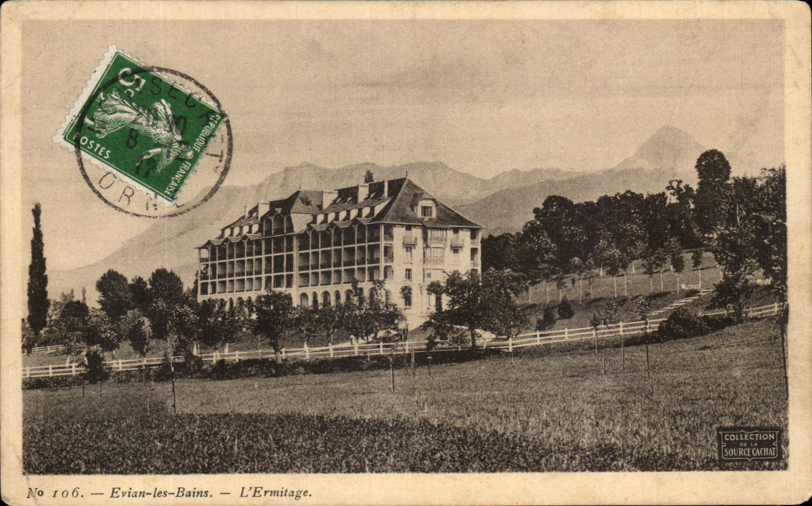 CPA Evian Les Bains the Hermitage