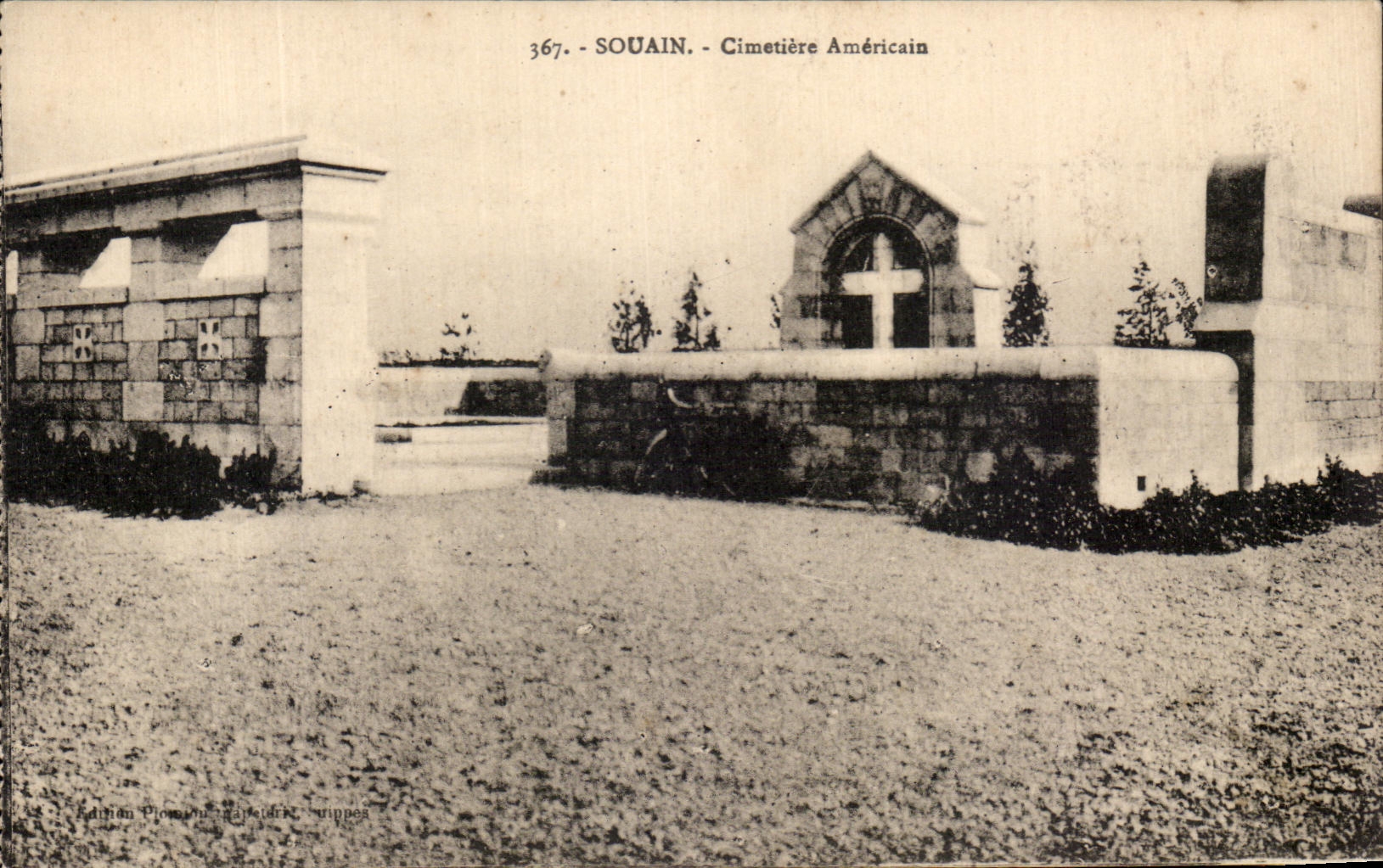 CPA Souain American Cemetery Militaria