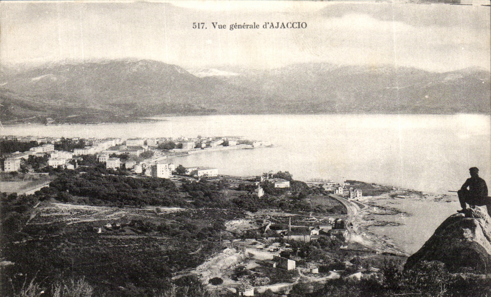 Corsica CPA View of Ajaccio Corsica