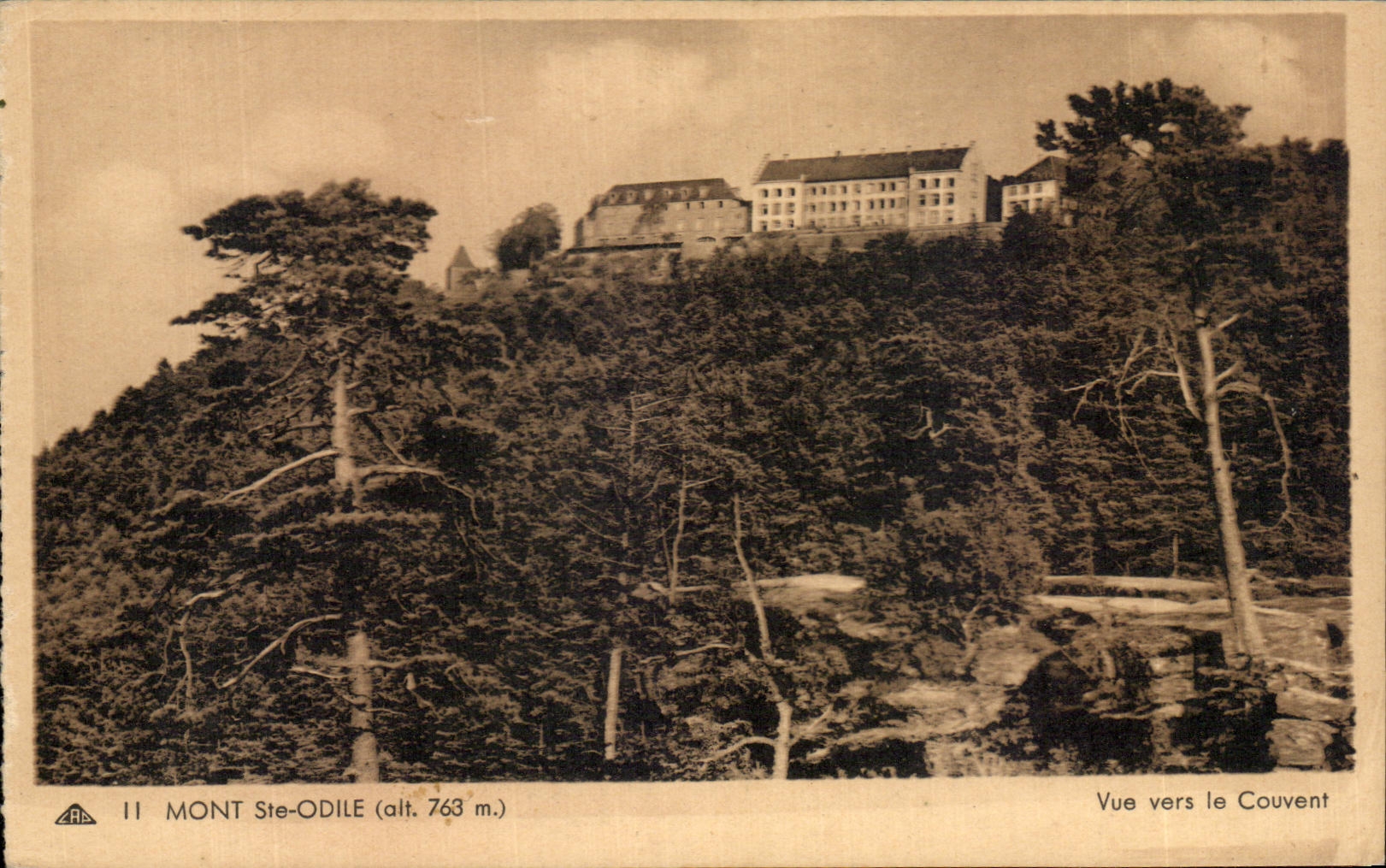 Santo Odile de CPA Mont vista hacia el convento