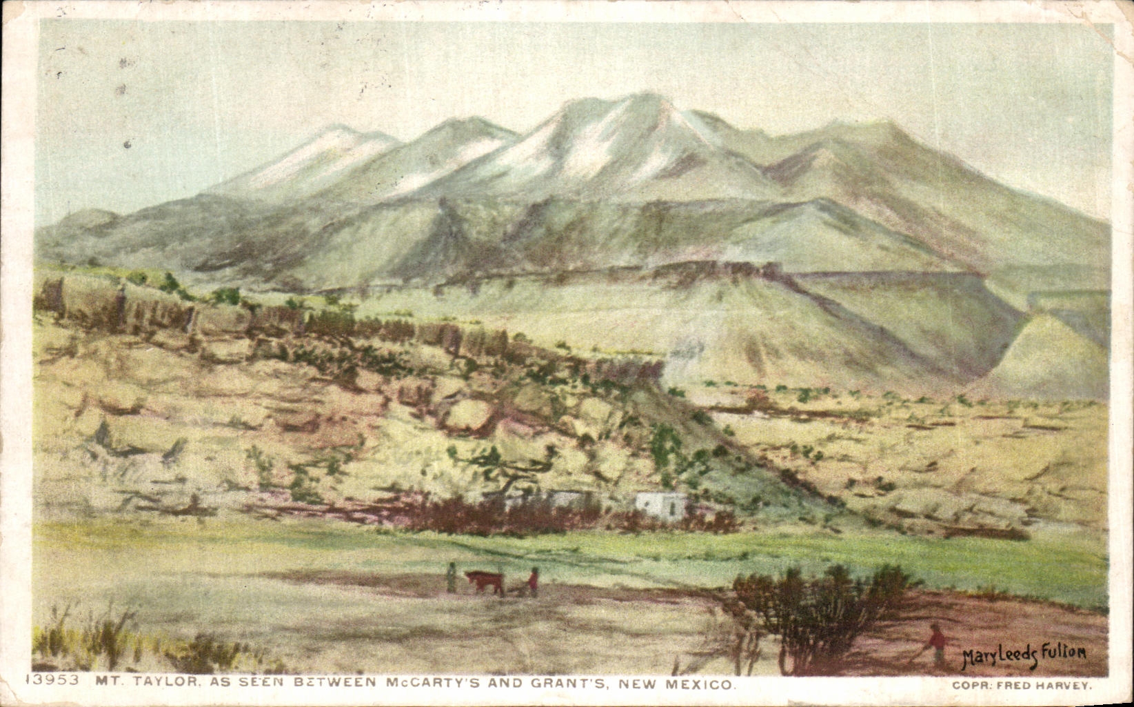 CPA MT Taylor Ace Seen Bzeween Macarty' S and Grant' S New Mexico City