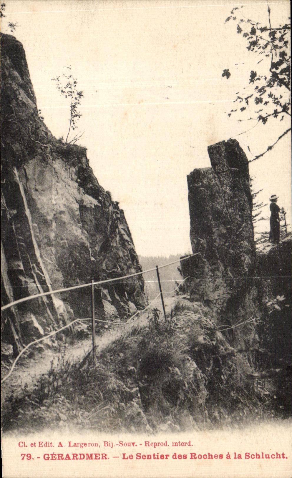 CPA Gerardmer the Path Of the Rocks in Schucht