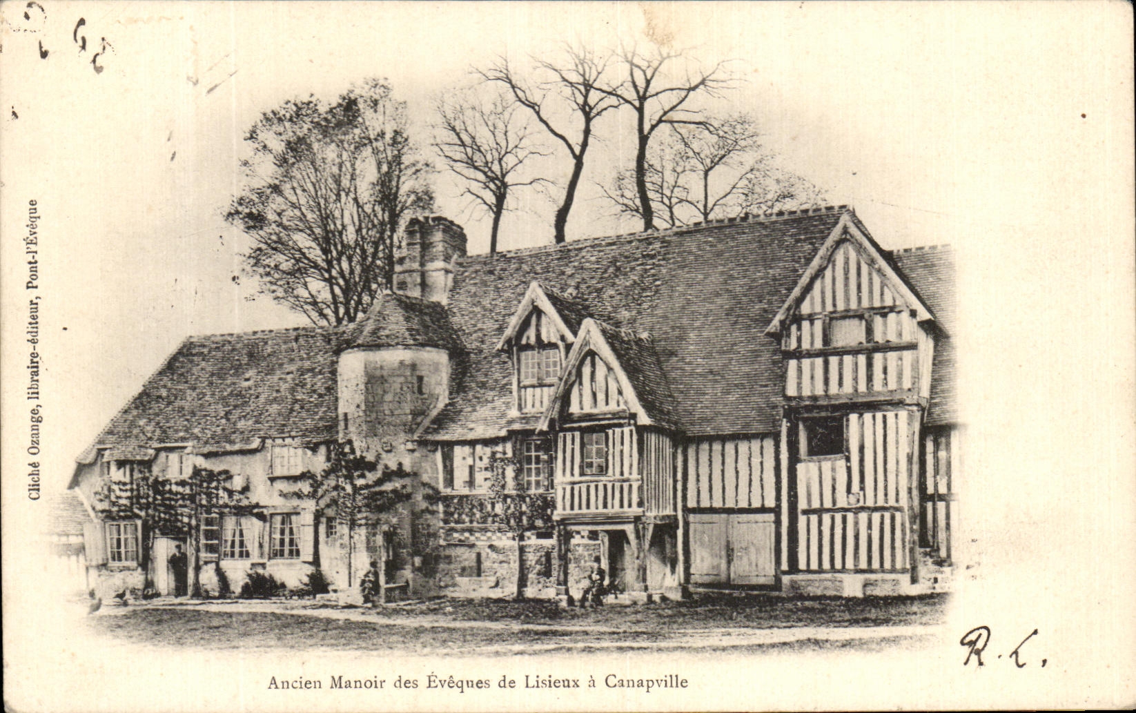 CPA Ancien Manor Of the Bishops of Lisieux has Canapville