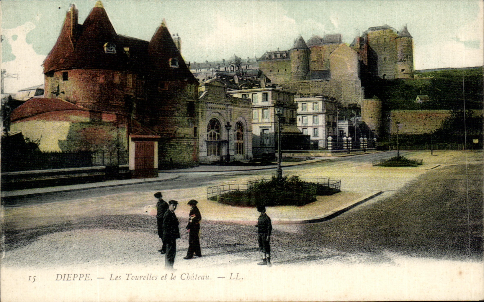 Torrecillas de CPA Dieppe y el castillo