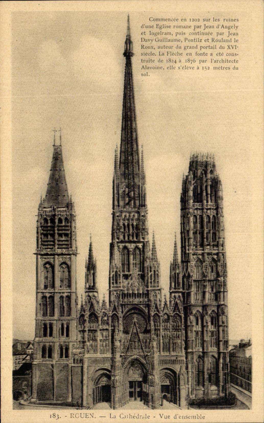 CPA Rouen the Overall picture Cathedral