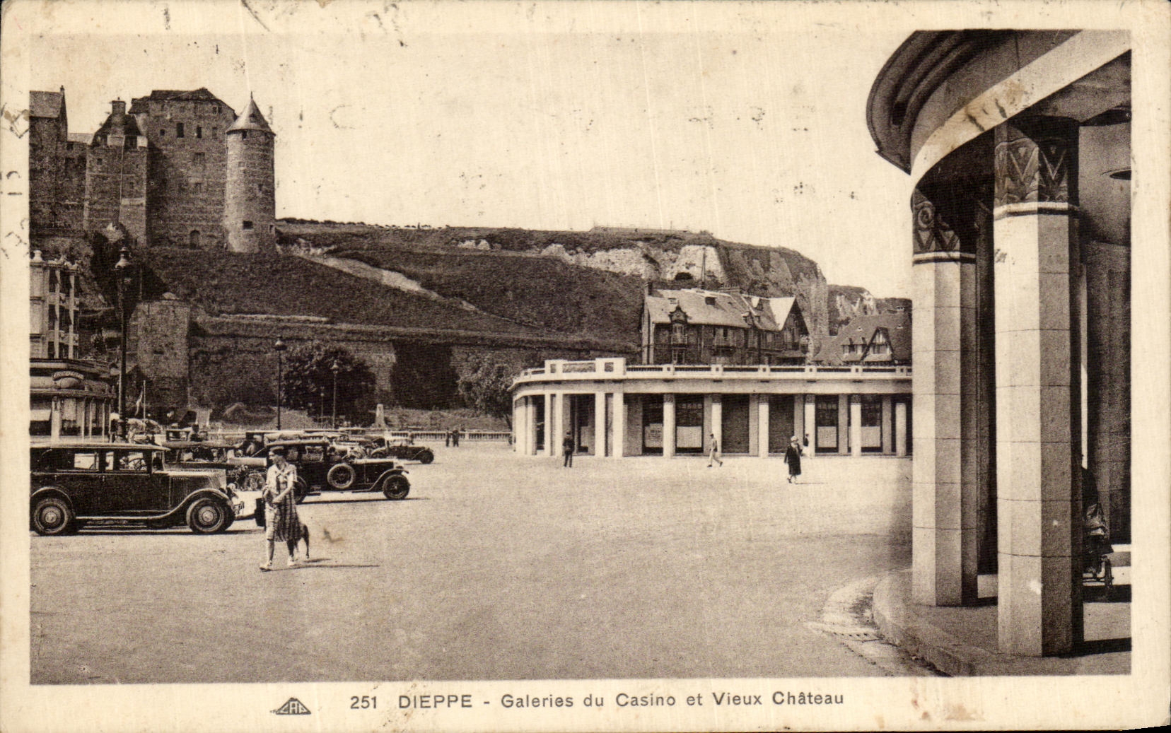 Galerias de CPA Dieppe del casino y del castillo viejo
