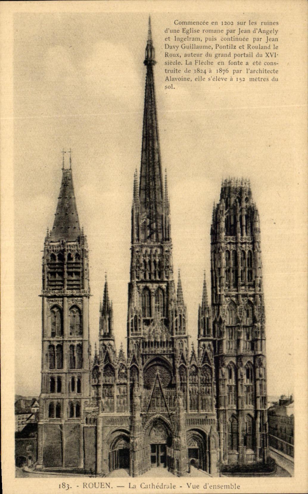 CPA Rouen the Overall picture Cathedral
