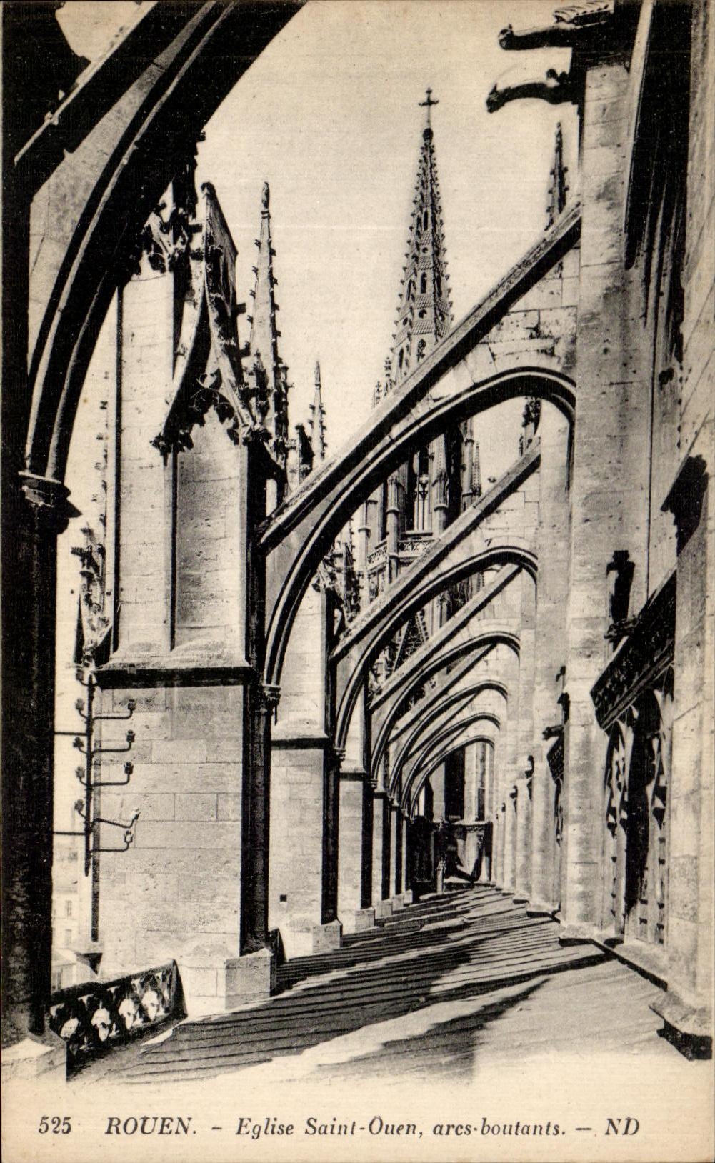 CPA Rouen Church Saint Ouen Paring Arcs