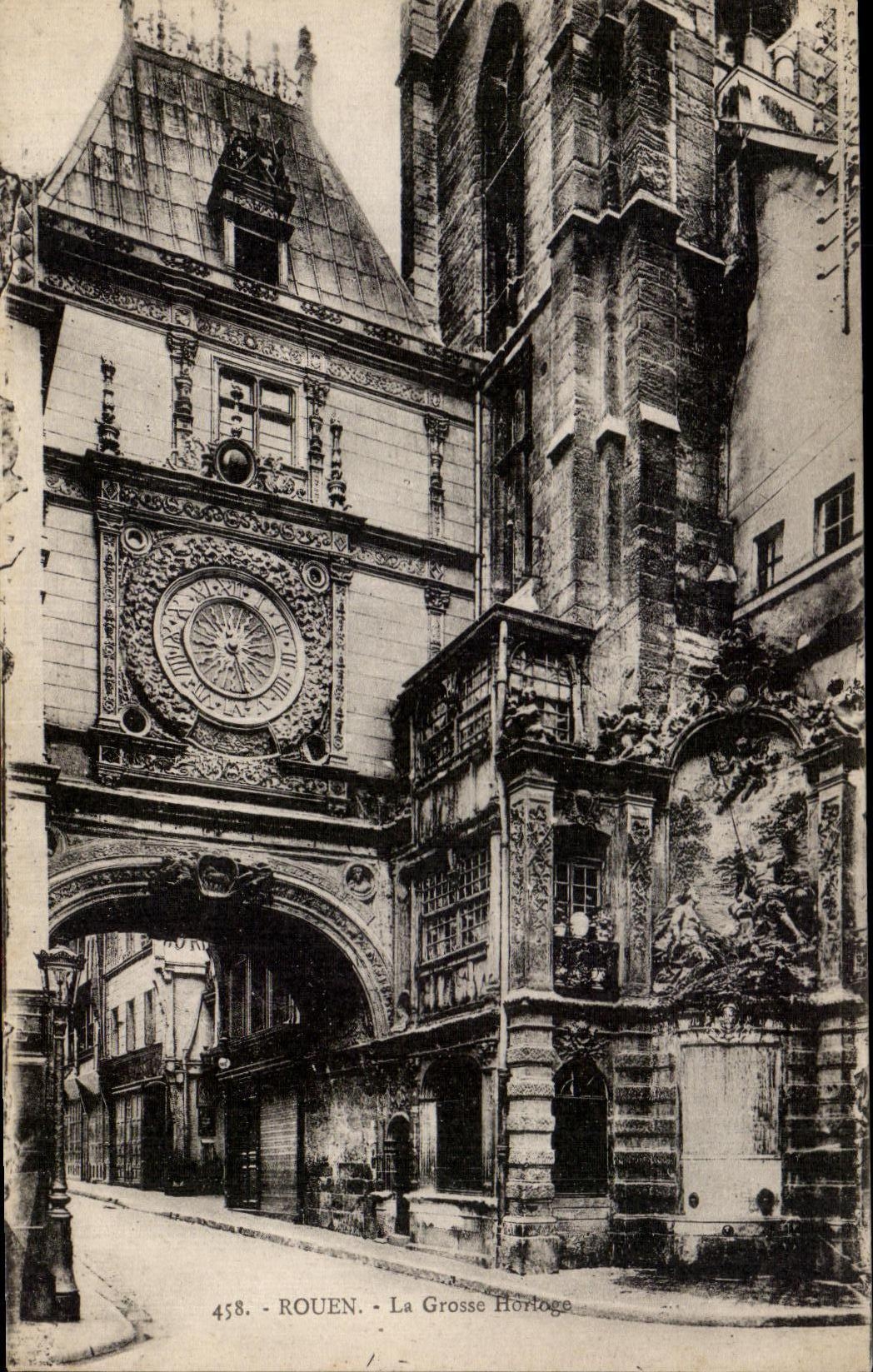 CPA Rouen the Large Clock