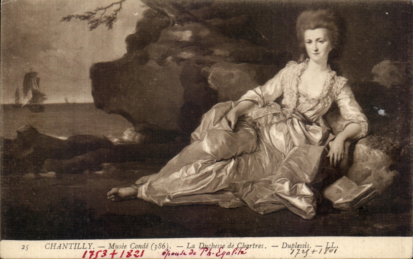 CPA Fantaisie Chantilly La duchesse de Chartres Musee de Cone Duplessis 