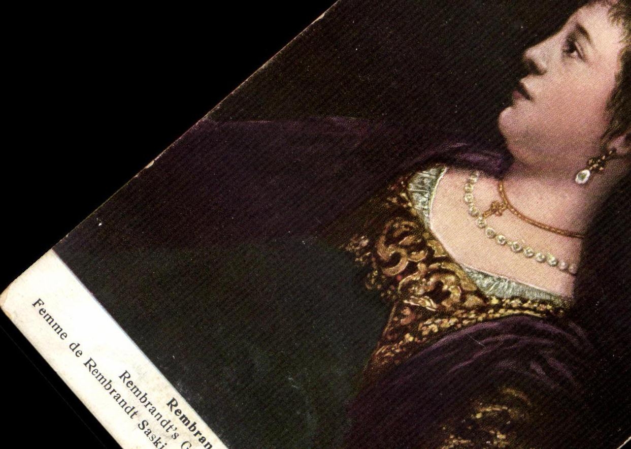 CPA Fantaisie Femme Rembrandt Van Ryn Rembrandt Saakia