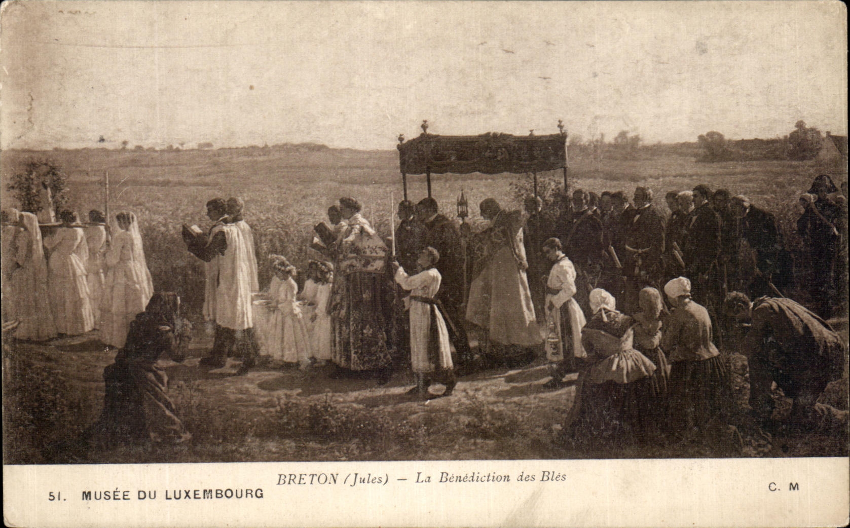 CPA Musee du Luxembourg Breton La Benediction des Bles 