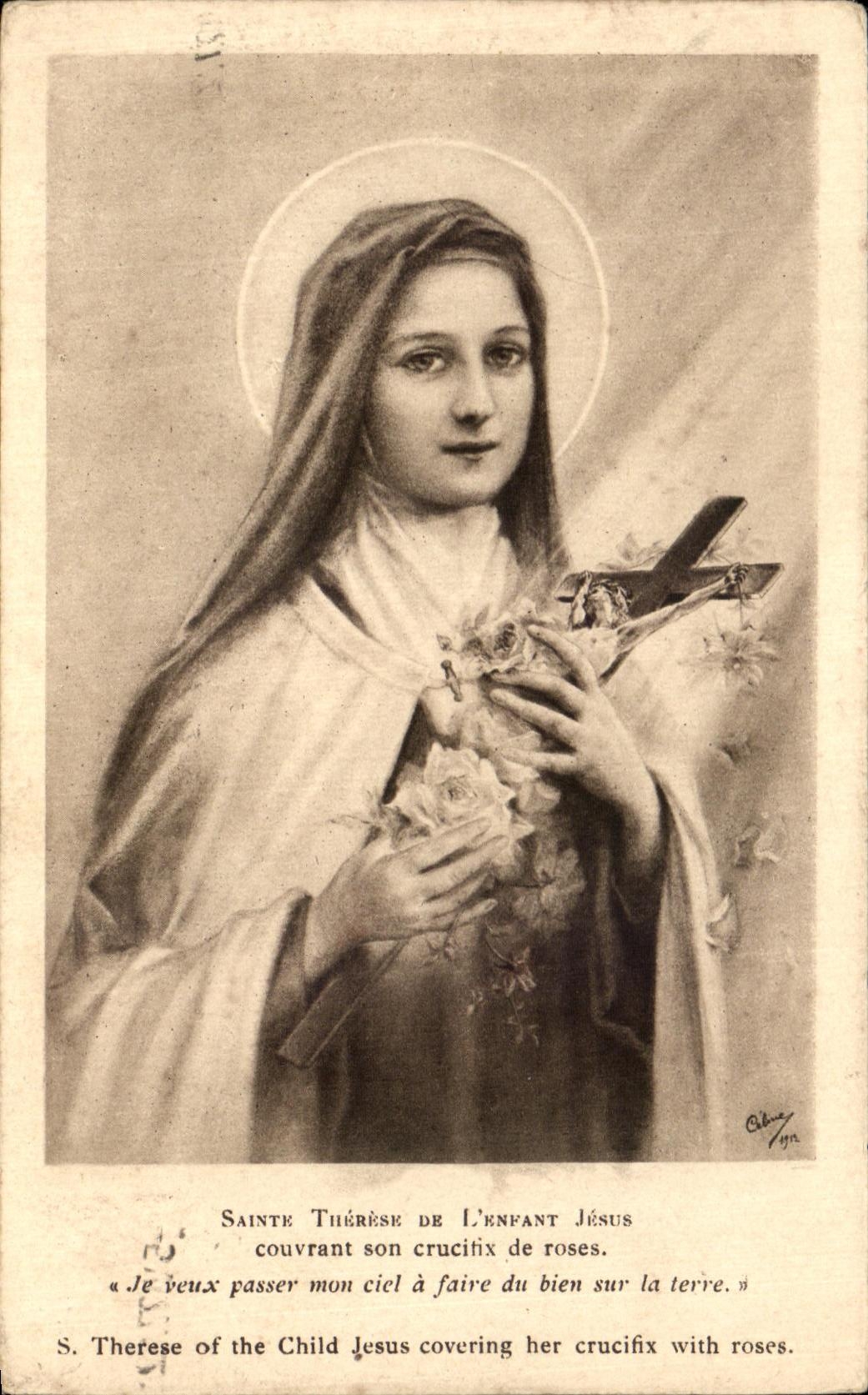 CPA Fantasy Sainte Therese of the Jesus Child