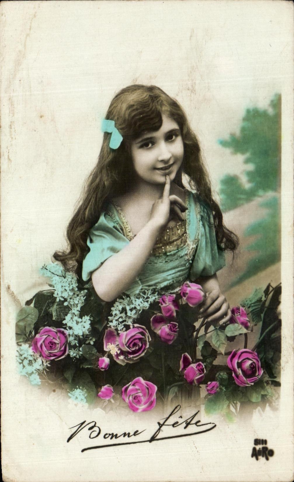 Muchacha del nino de la fantasia de CPA