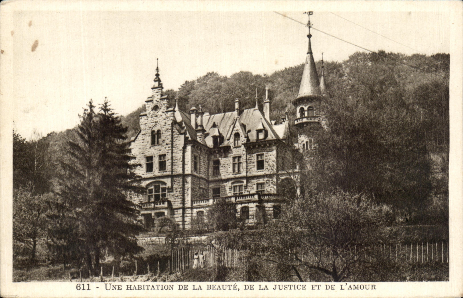 CPA Une habitation de la beaute de la justice et de l'amour Cartigny Suisse