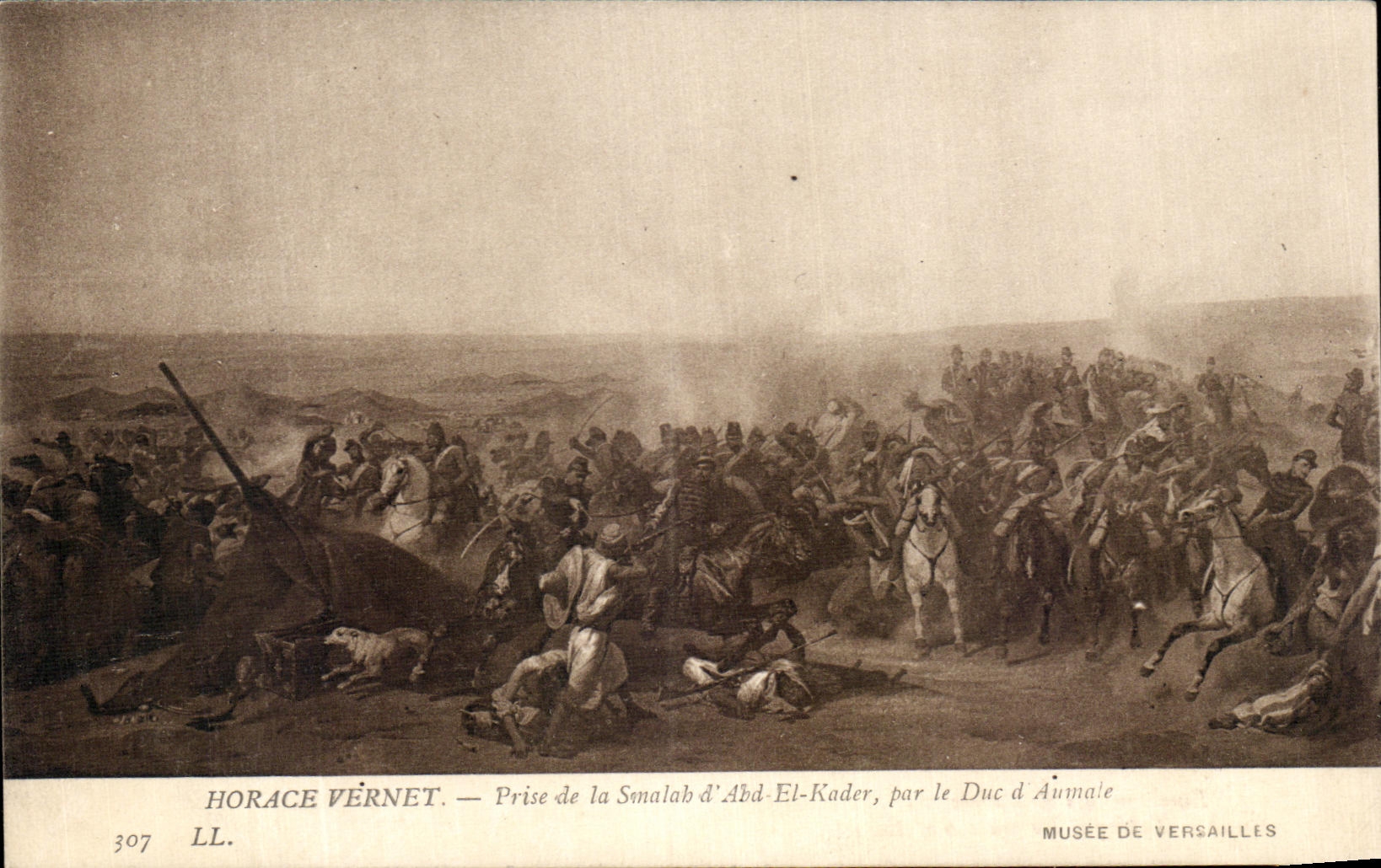 CPA Horace Vernet Taken of the Tribe of Ahb LTE Kader by the Duke of Aumale Militaria
