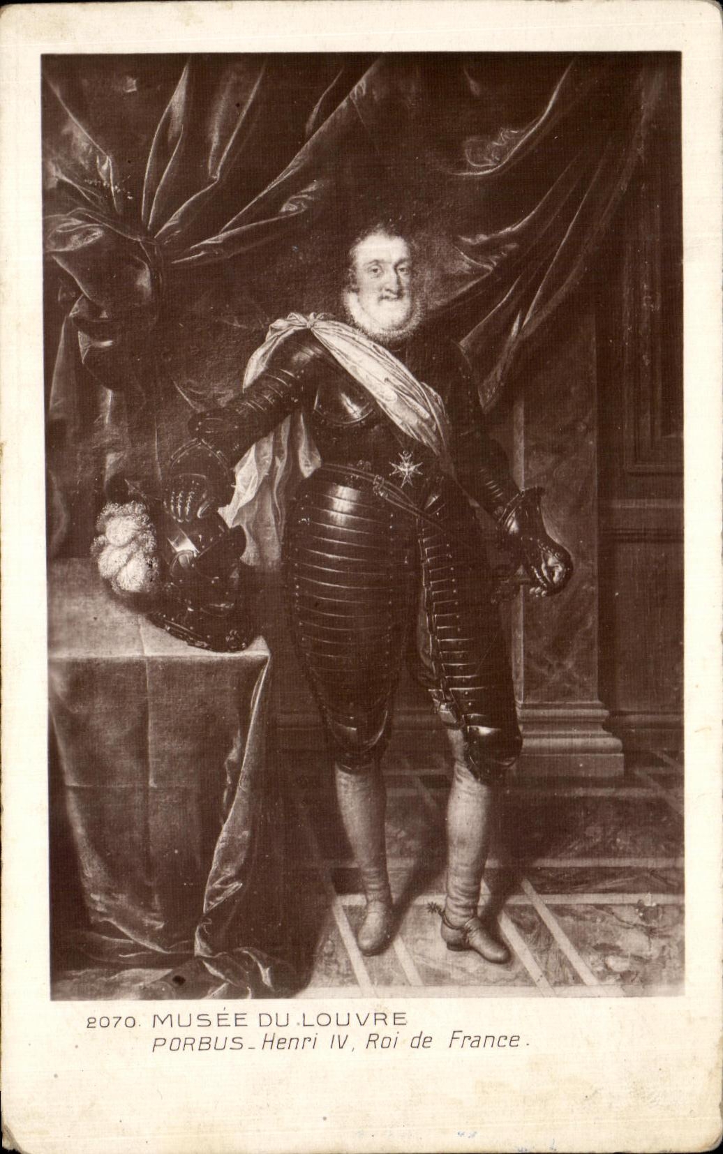 CPA Fantaisie Musee du Louvre Porbus Henri IV Roi de France 