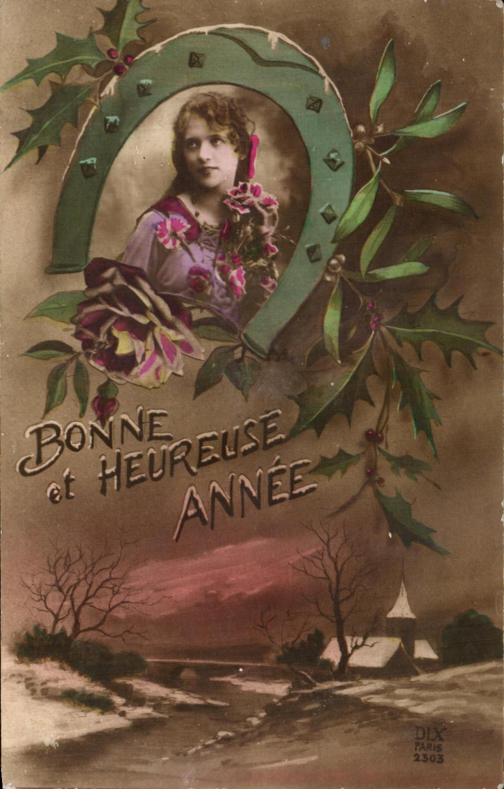 CPA Fantaisie Woman Horseshoe