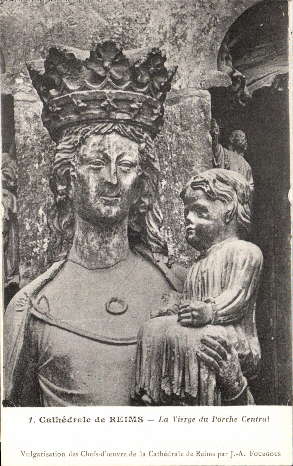 CPA Cathedral Of Rheims the Virgin Of the Central Porch