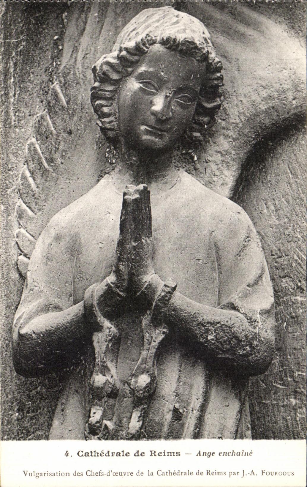 CPA Cathedrale Of Rheims Ange Connects