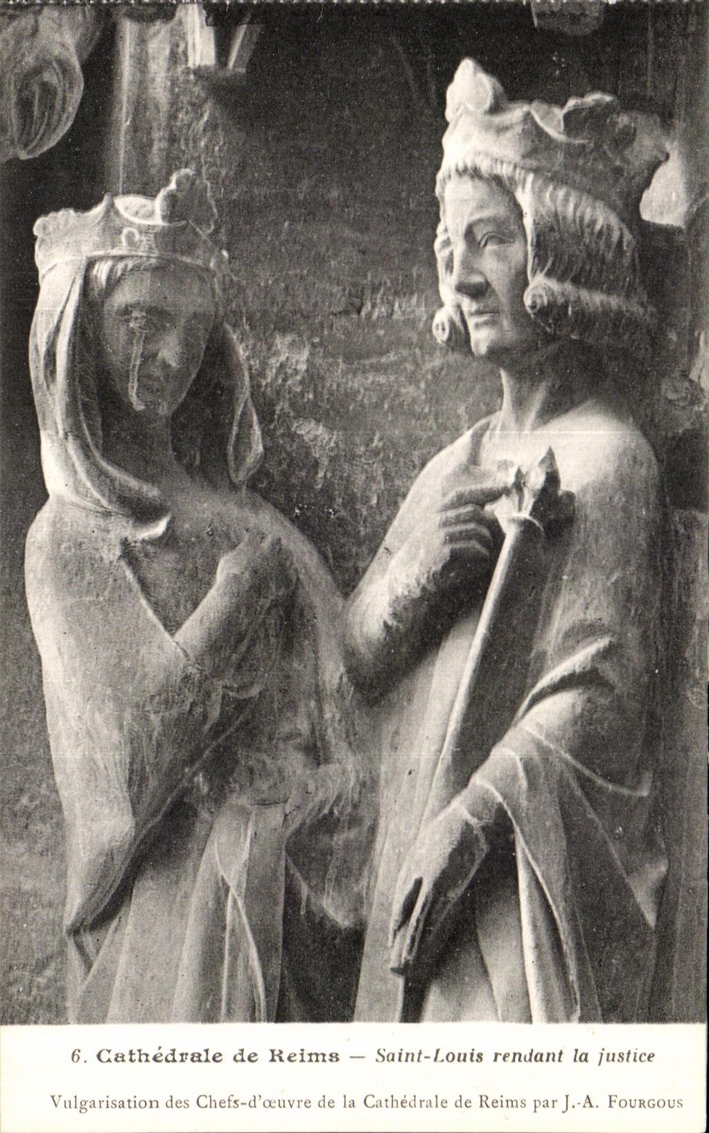 CPA Cathedral Of Rheims Saint Louis Returning Justice