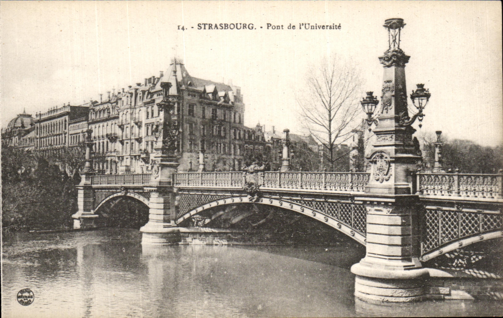 CPA Strasbourg Bridge Of the University