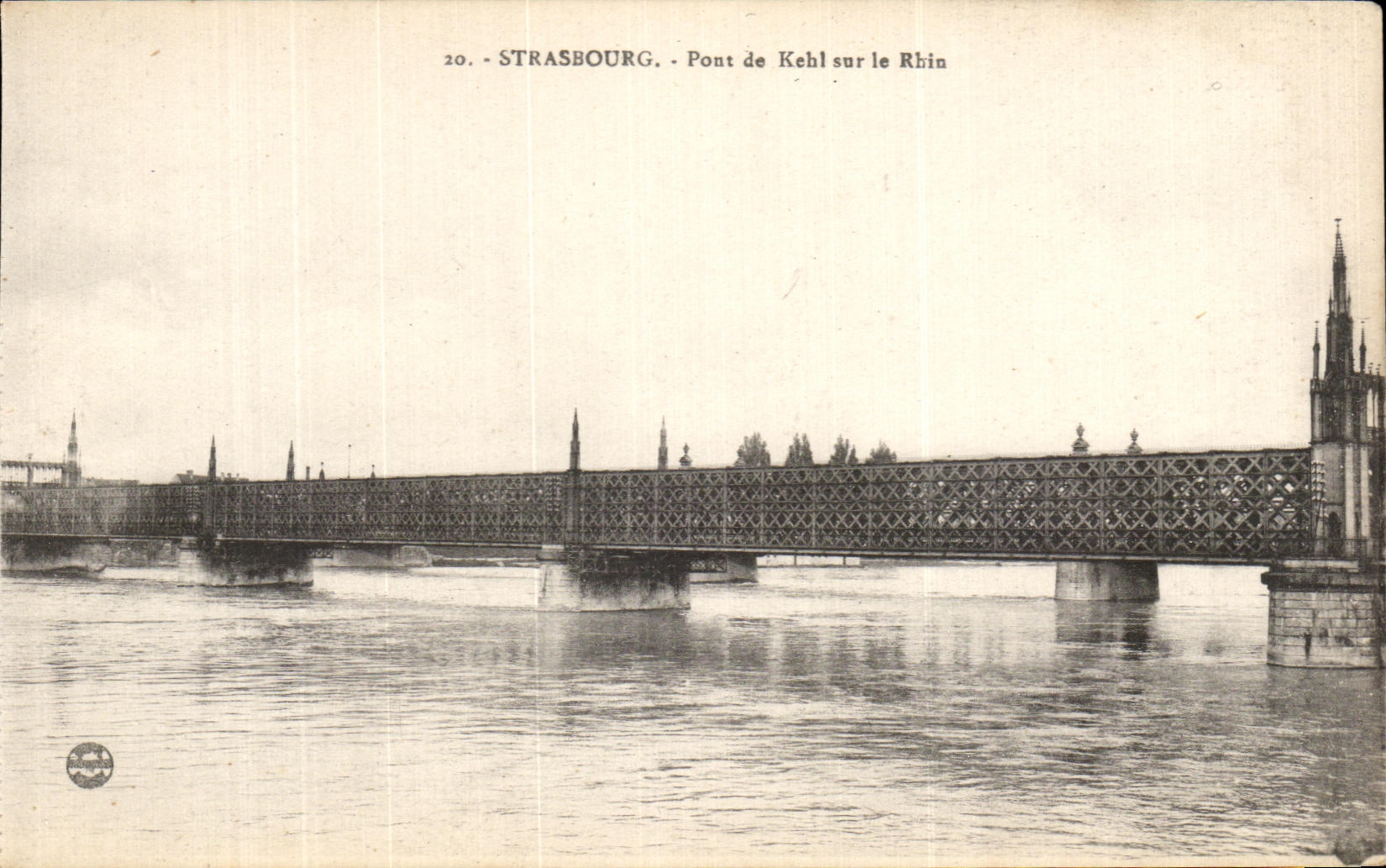 CPA Strasbourg Bridge De Kehl On the Rhine