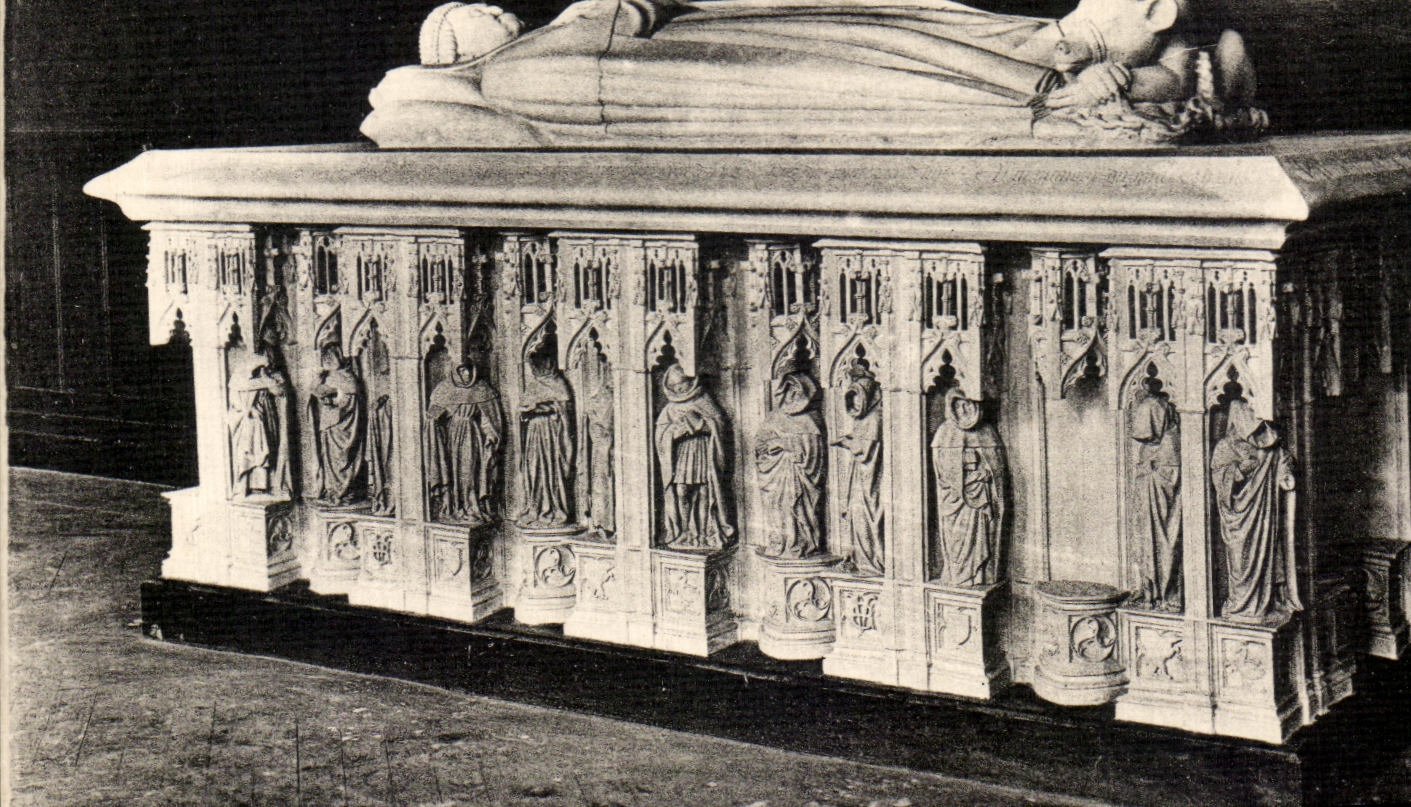 Moldeado del corazon de Jacques del hotel de CPA Bourges de la tumba del duque Jean de Berry