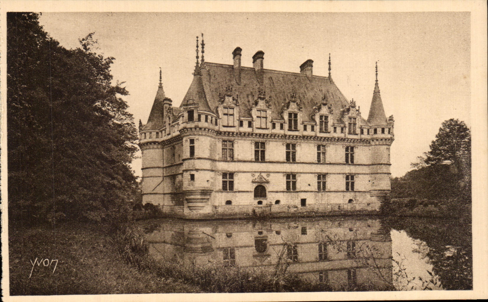 Castillo suave de CPA Francia Loire ch4ateau de Azay la cortina