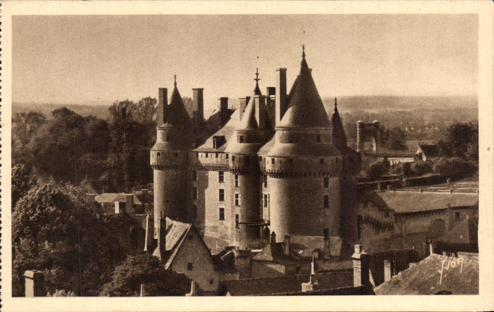 CPA Loire ch4ateau Langeais