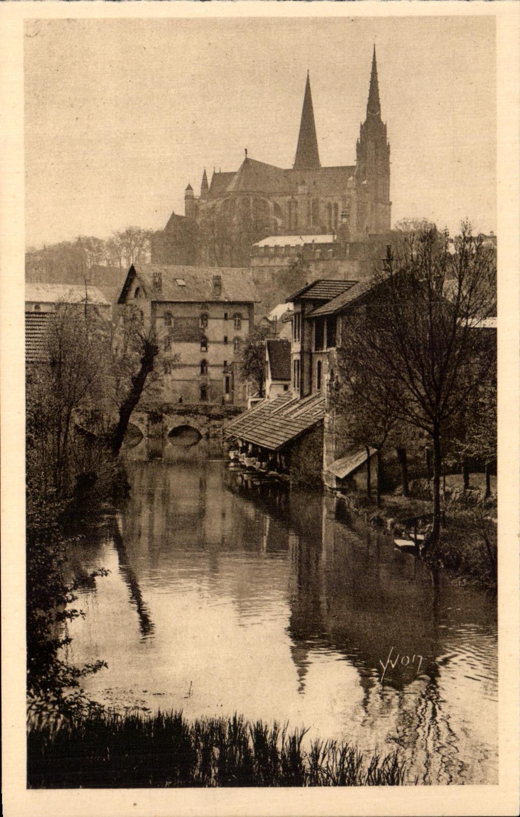 CPA Chartres Edges of the Eure Laundrette