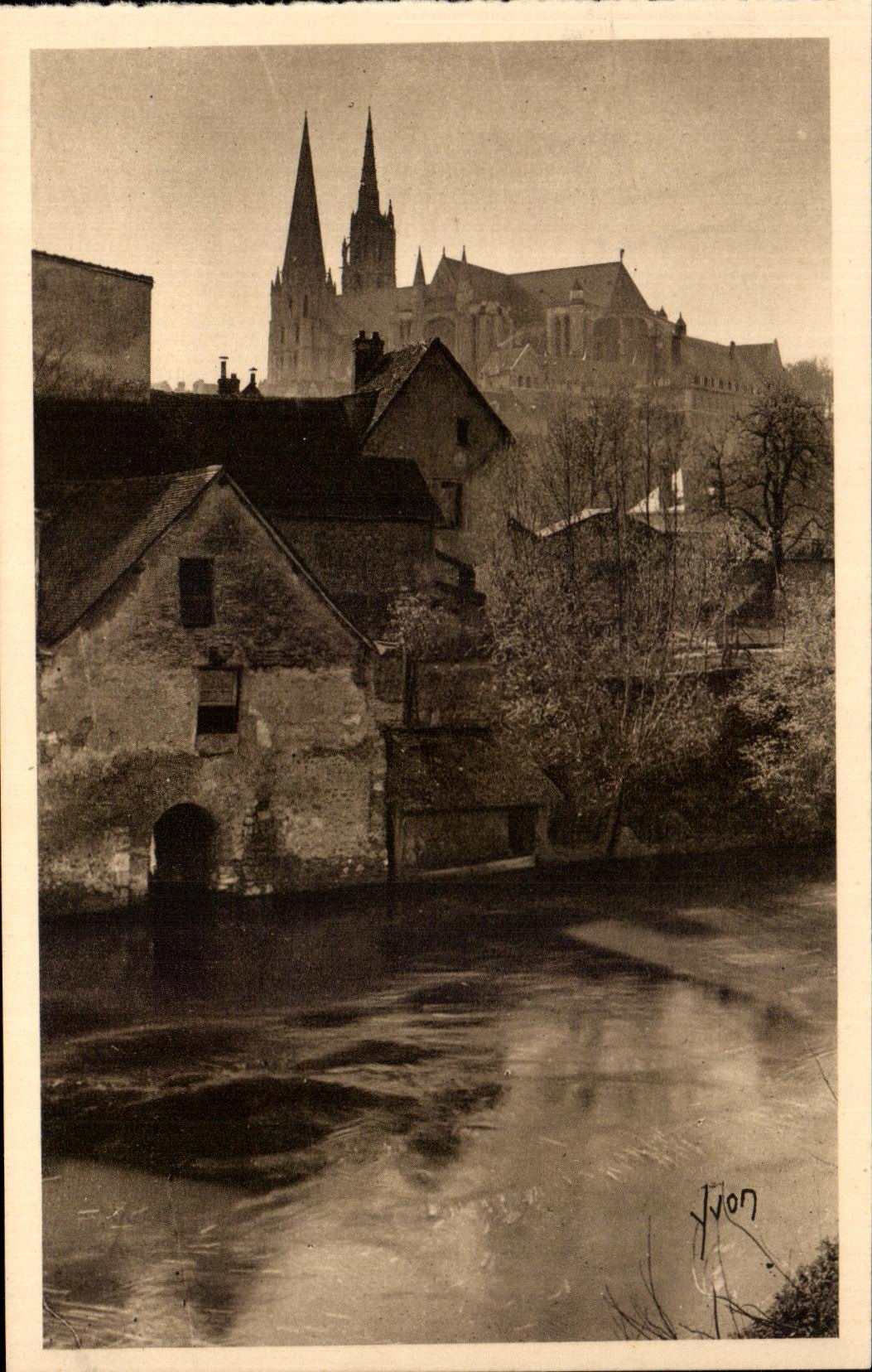 CPA crossbred Chartres of Spring on the edges of L  the Eure